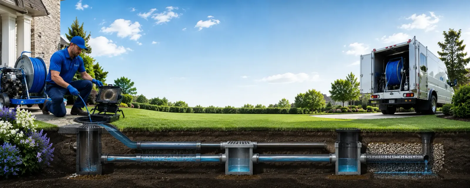 Outdoor drain cleaning information for Oquossoc, ME